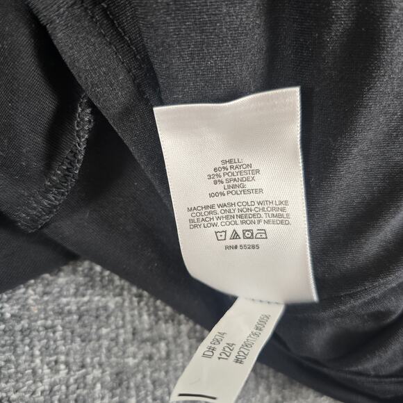 Express Crew Neck Cap Sleeve Tie Wrap Mini Sheath Dress Women's Size Small Black - Picture 5 of 7